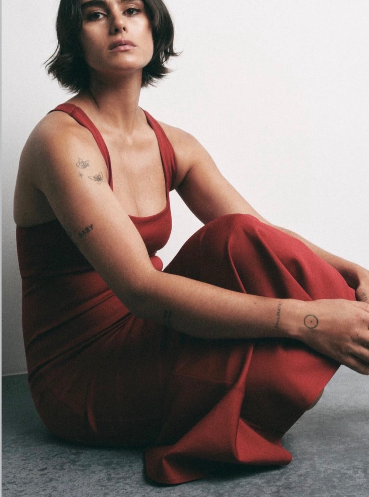 Zara midi burgundy dress