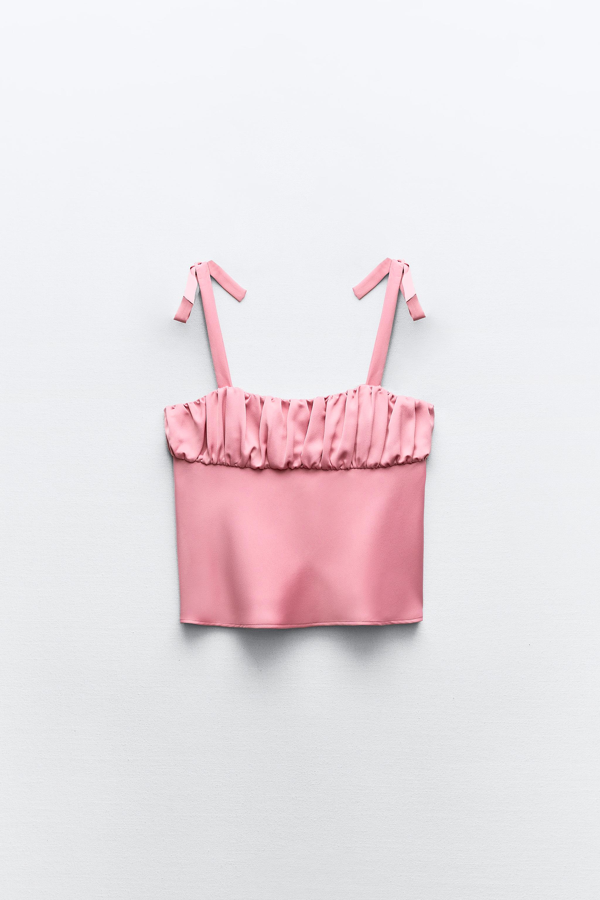 Zara Bows Pink Top