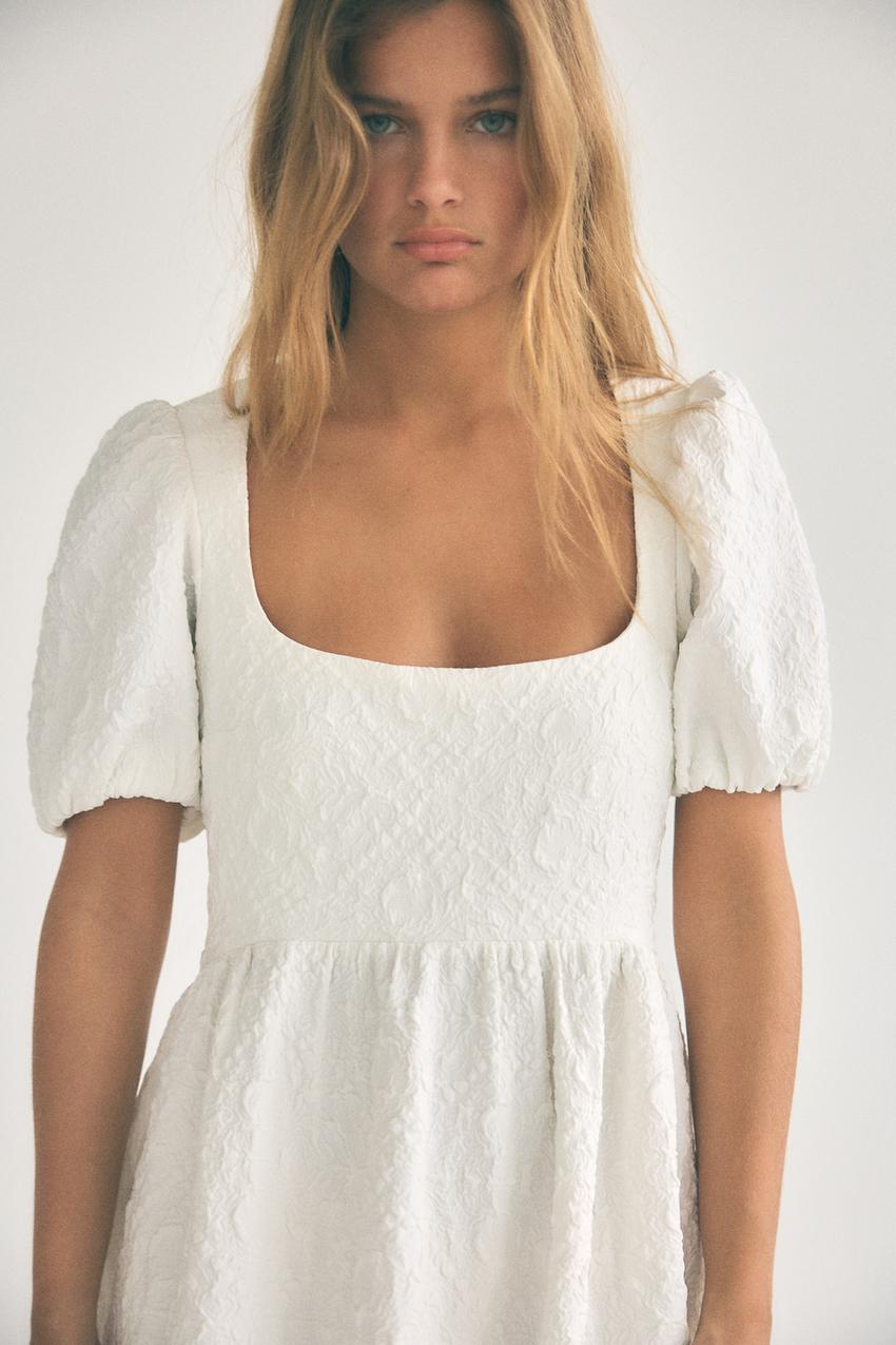 Zara White Midi Dress