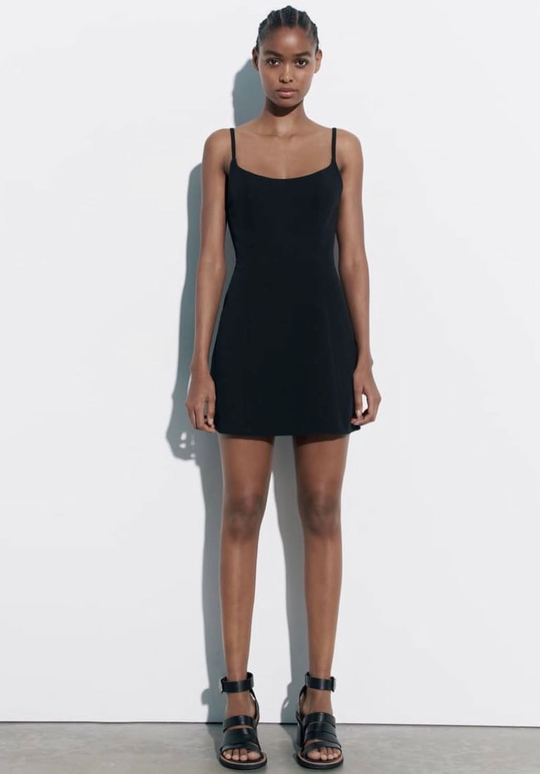 Zara open back dress