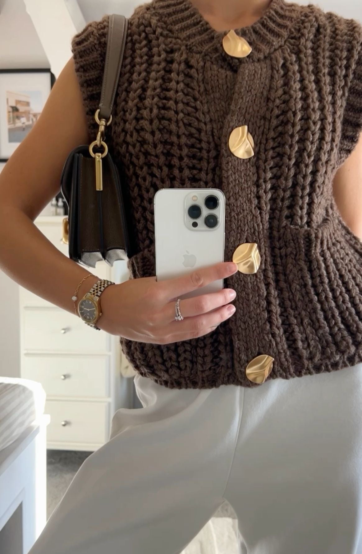 Zara Chunky Knit Vest