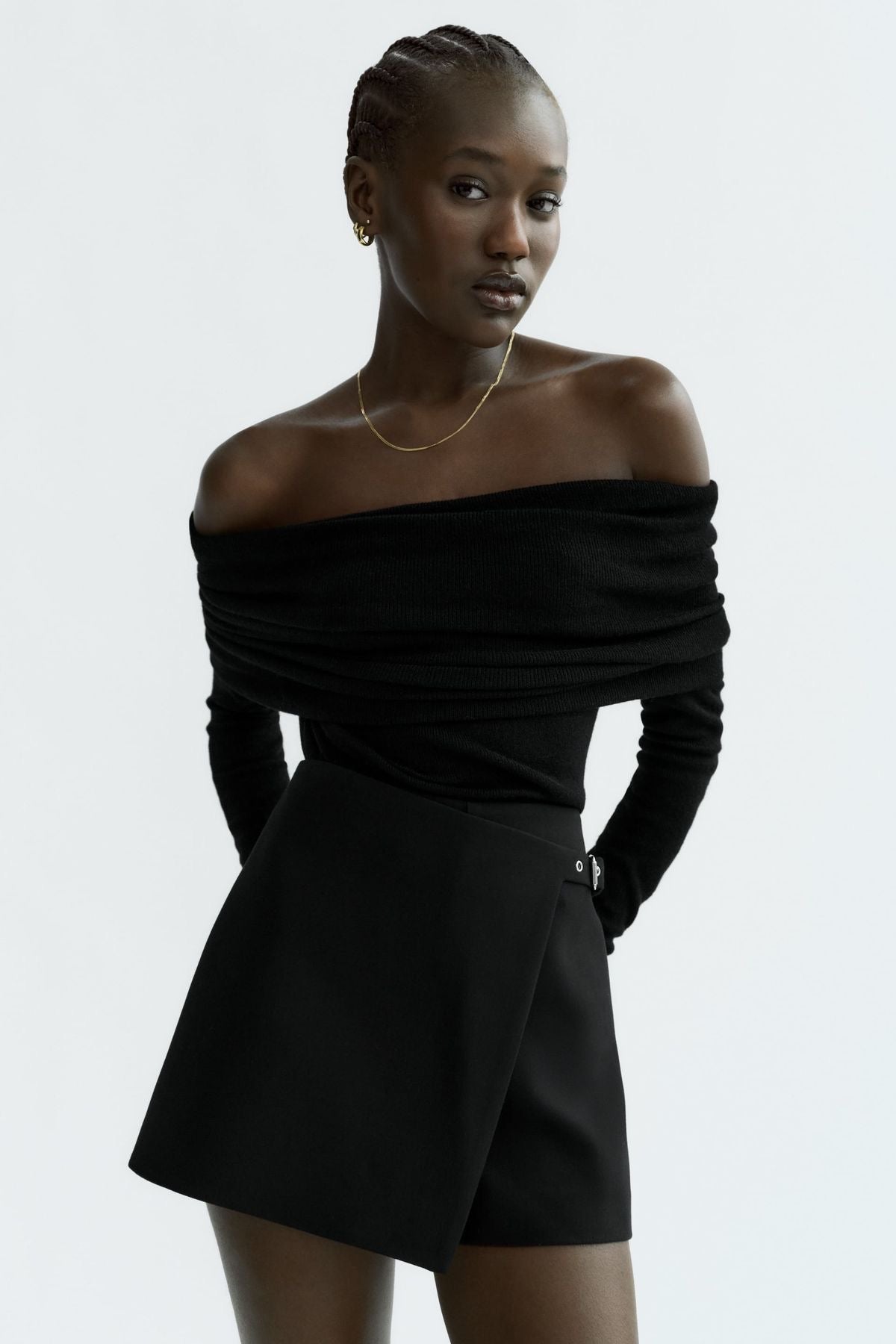 Zara Black Skort