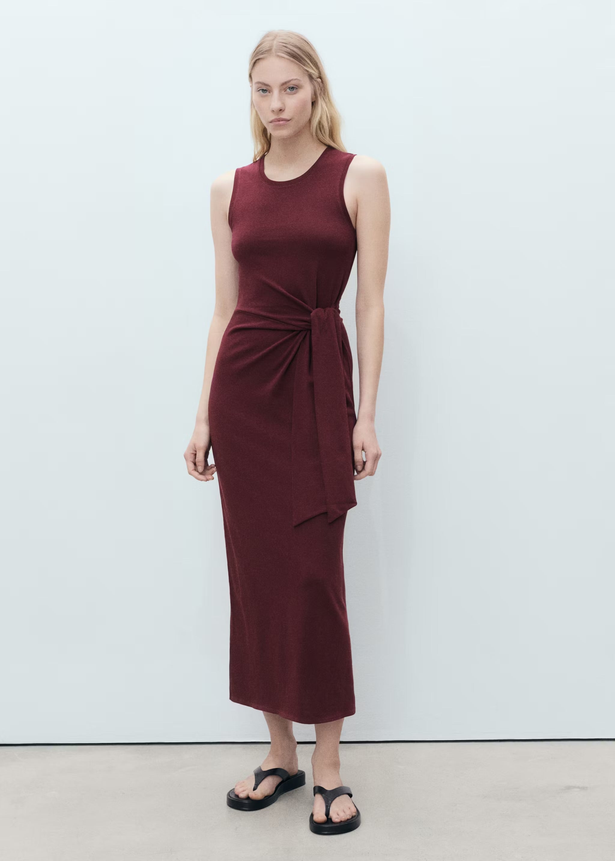 Mango Cotton Knot Dress