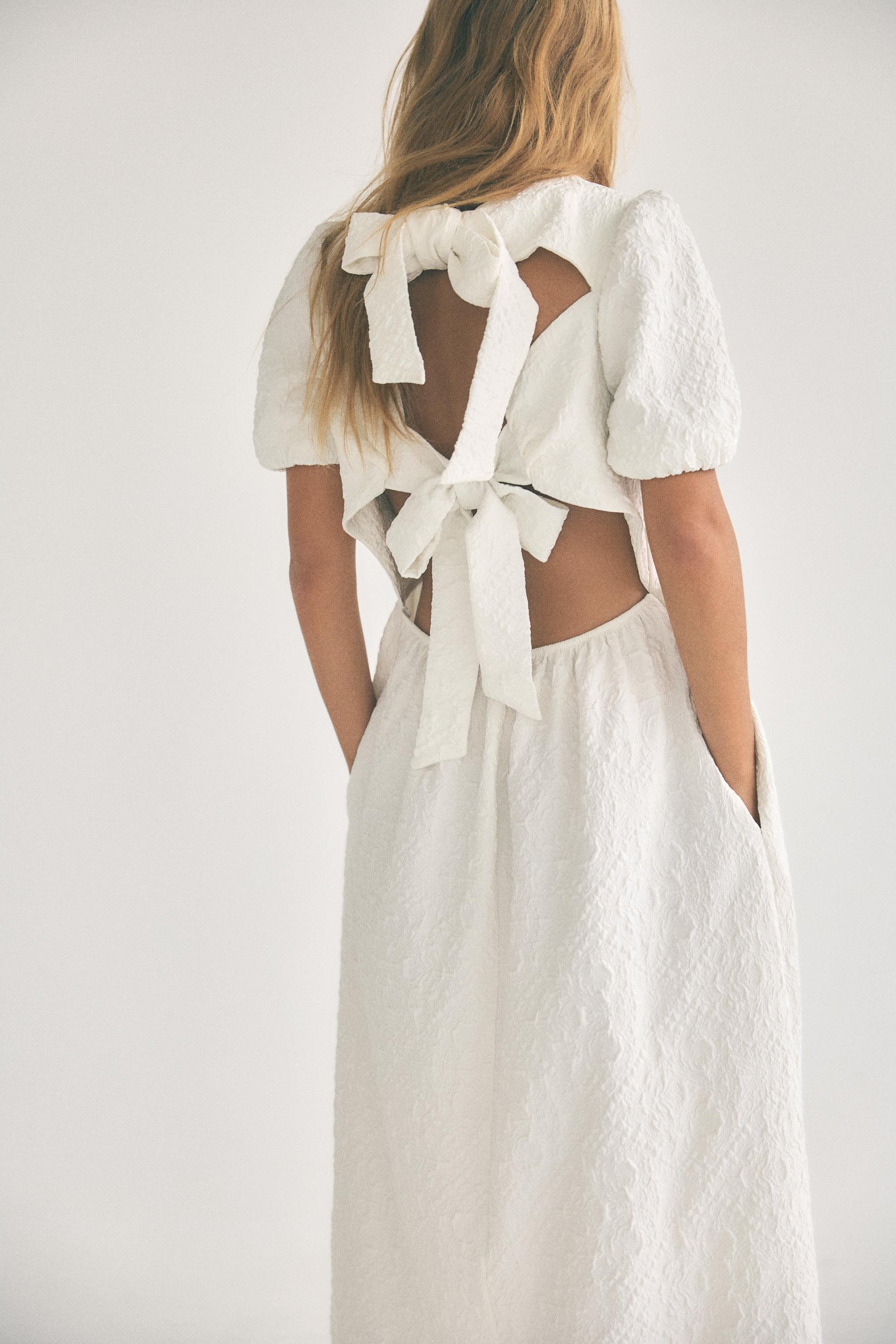 Zara White Midi Dress