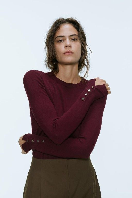 Zara Burgundy Top