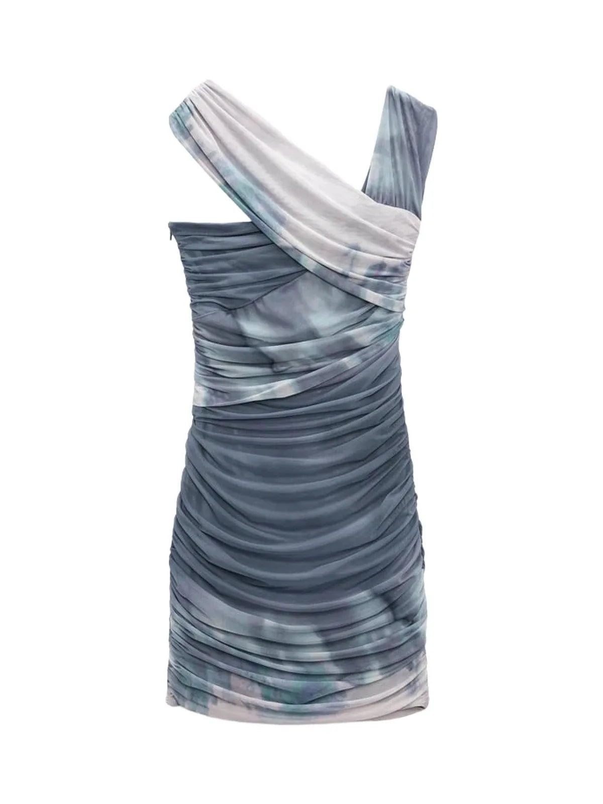 Zara draped asymmetric dress