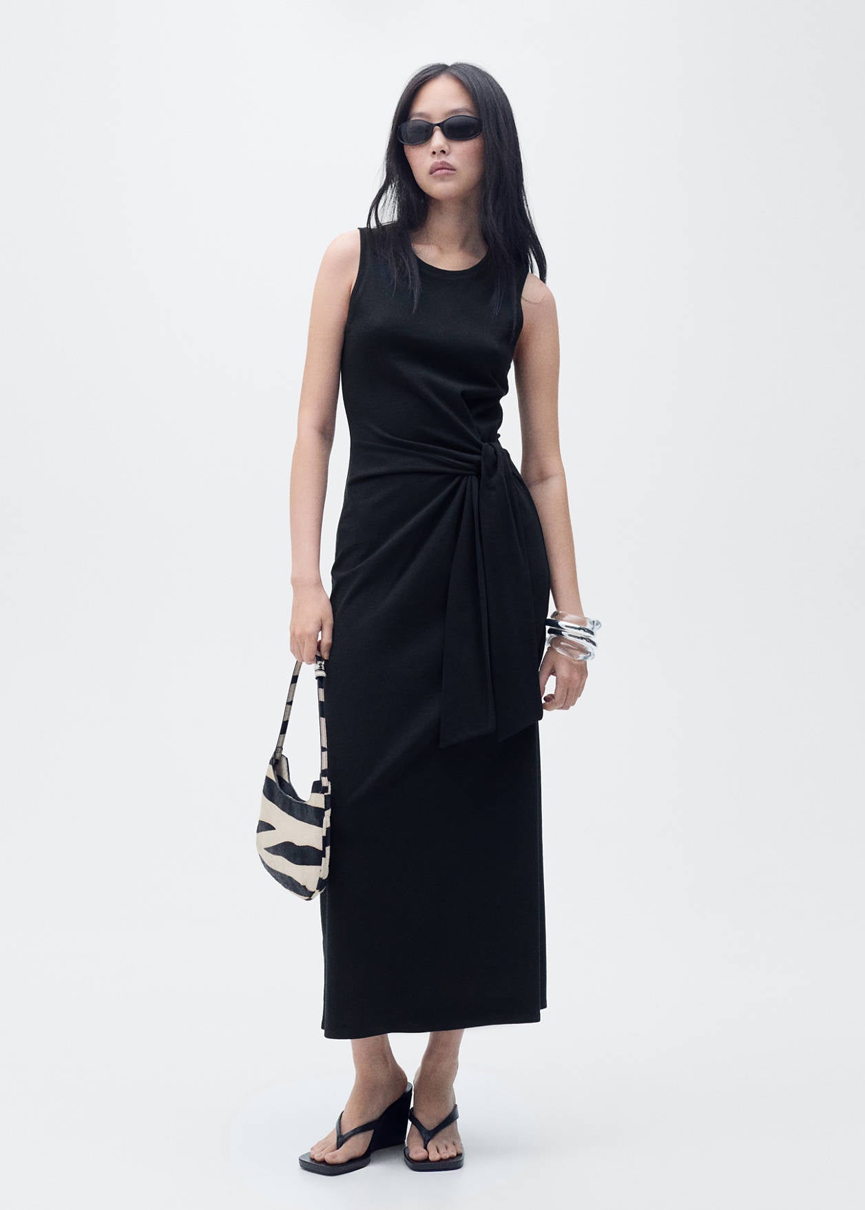 Mango Cotton Knot Dress