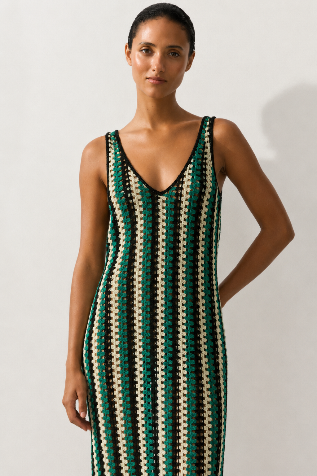 Oysho Midi Crochet Dress