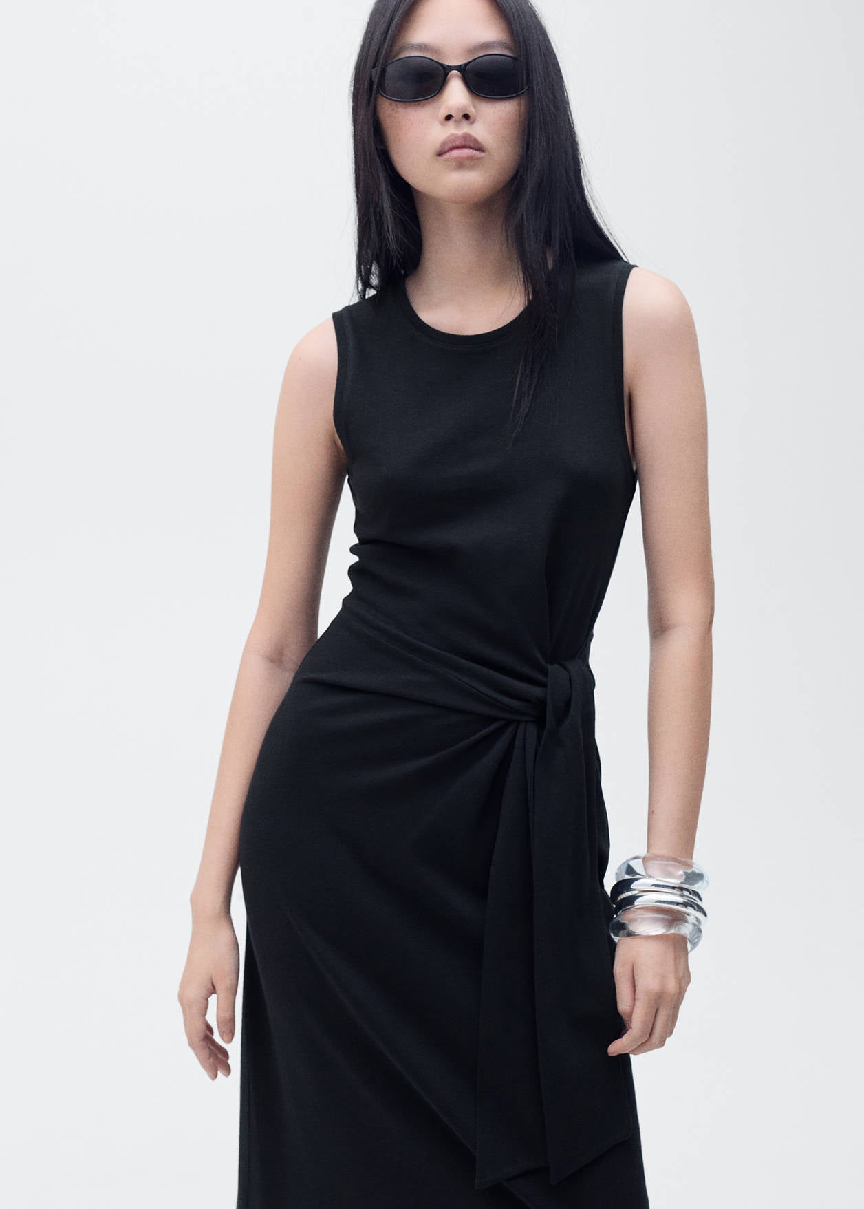 Mango Cotton Knot Dress